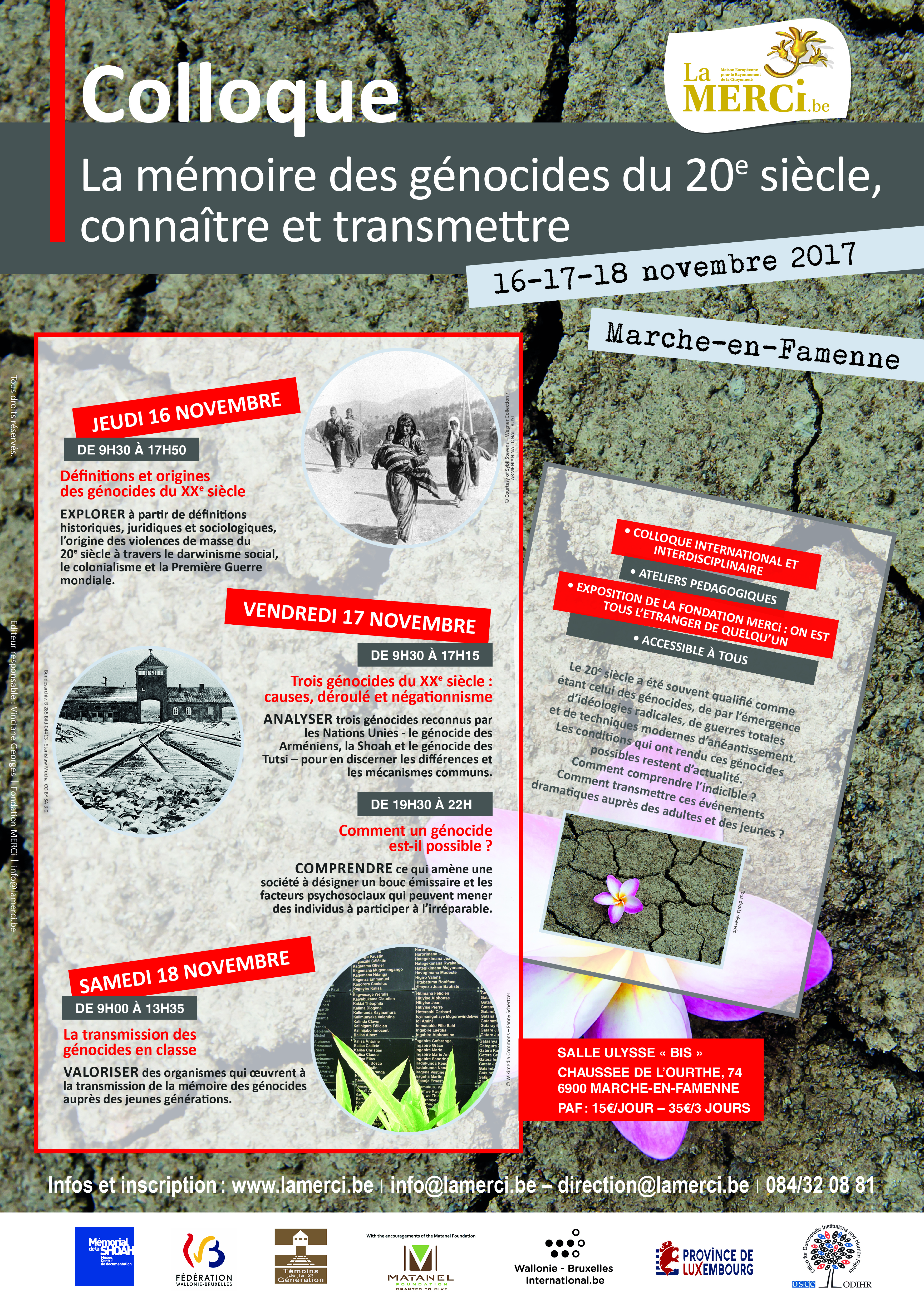La Memoire Des Genocides Du 20e Siecle Connaitre Et Transmettre Fondation M E R Ci Fondation M E R Ci